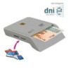 Lector de dni y tarjetas woxter pe26-147/ blanco/ usb 2.0