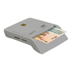 Lector de dni y tarjetas woxter pe26-147/ blanco/ usb 2.0