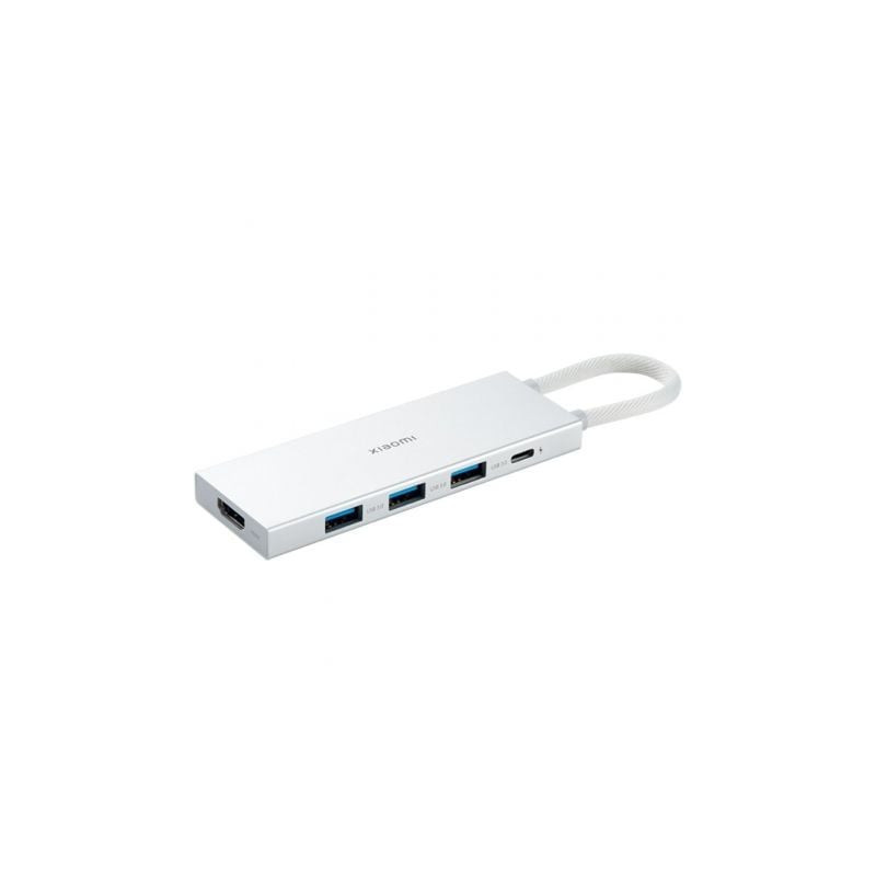 Docking usb 3.0 tipo-c xiaomi 5 en 1/ 3xusb/ 1xusb tipo-c pd/ 1xhdmi/ blanco